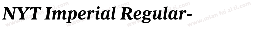 NYT Imperial Regular字体转换